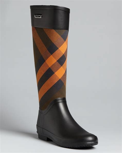 burberry clemence check rain boots|bloomingdale's Burberry boots.